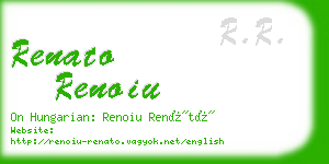 renato renoiu business card